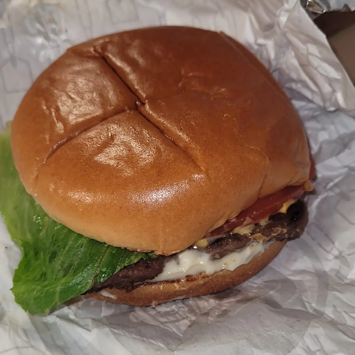 Dave's Single Cheese Burger