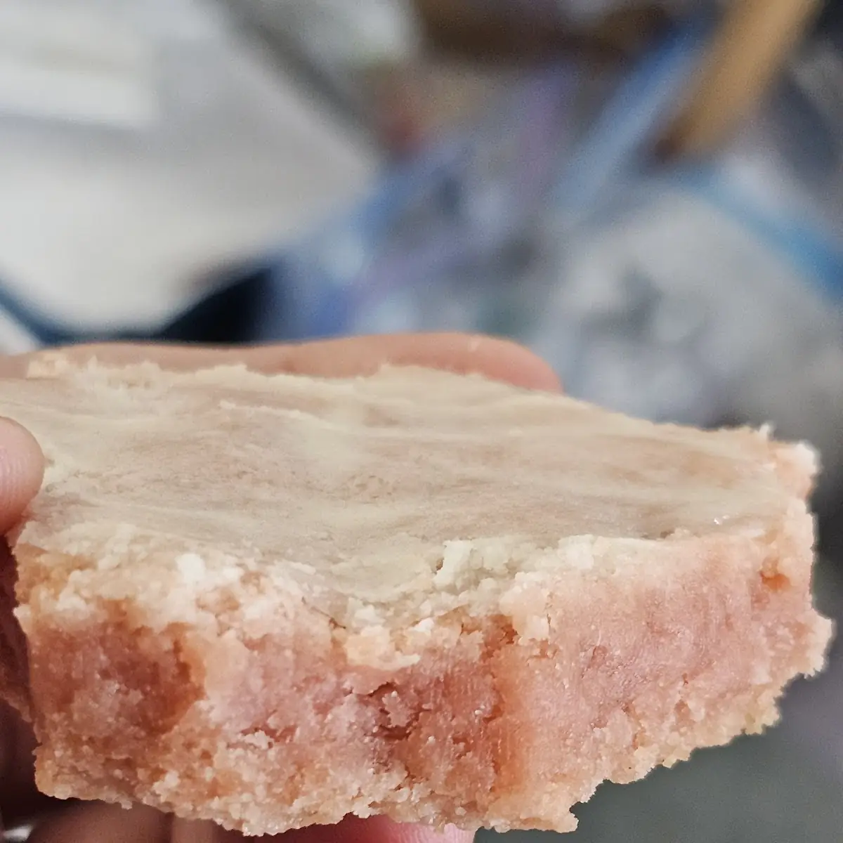 Underbaked Pink Velvet Cookie