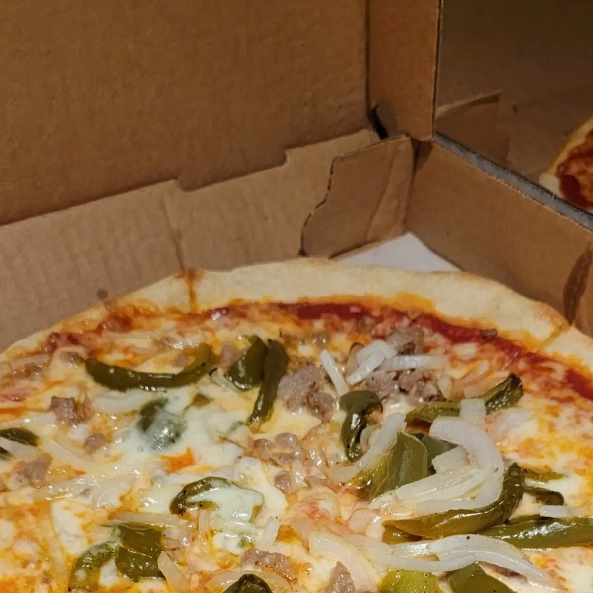 Sausage and Peppers Onions Pizza