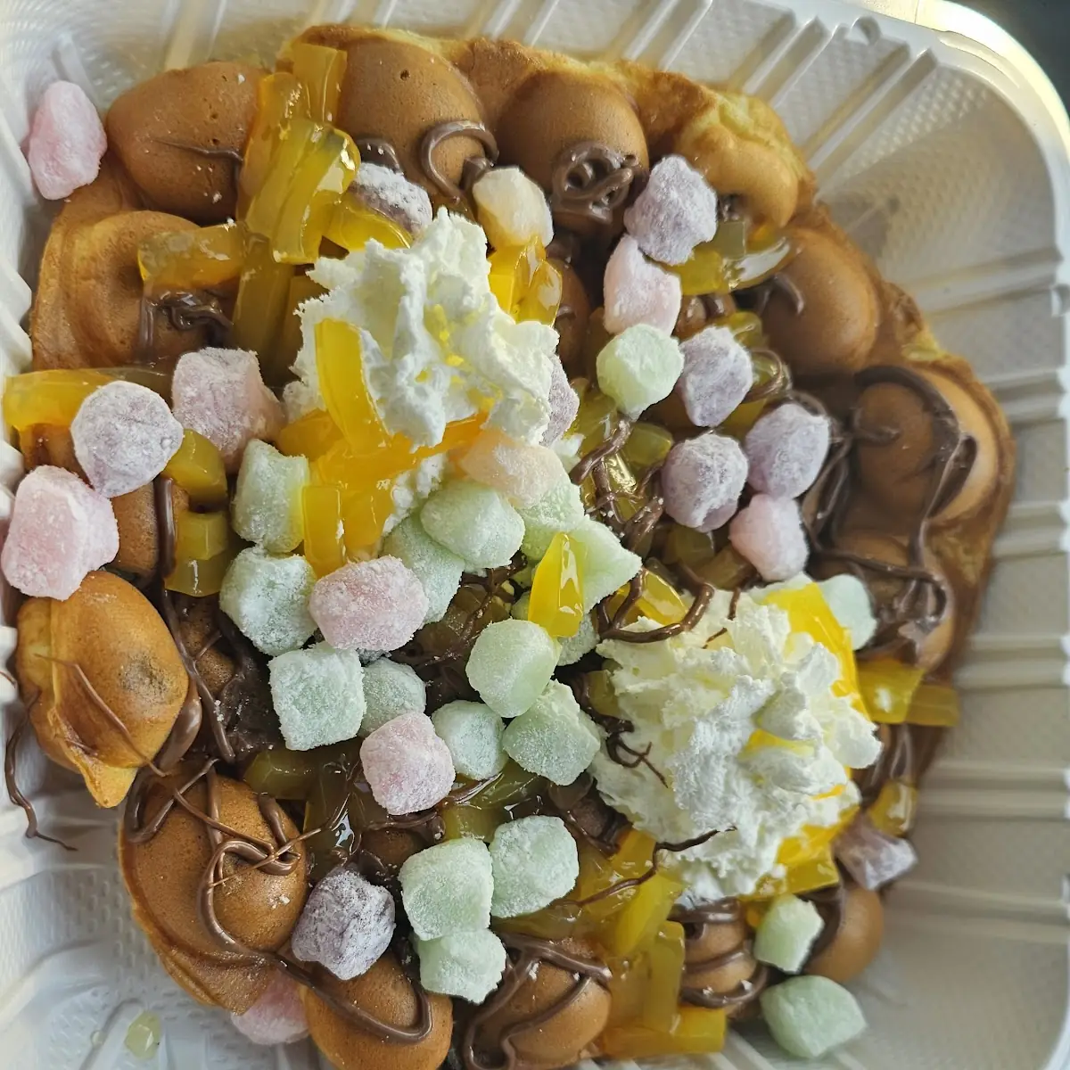 Bubble Waffle with Boba