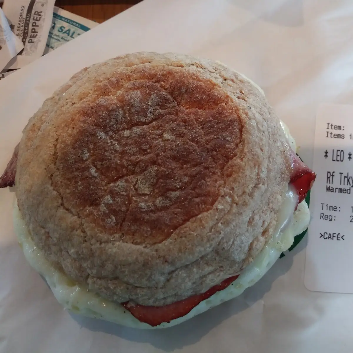 Turkey Bacon Cheddar & Egg White Sandwich