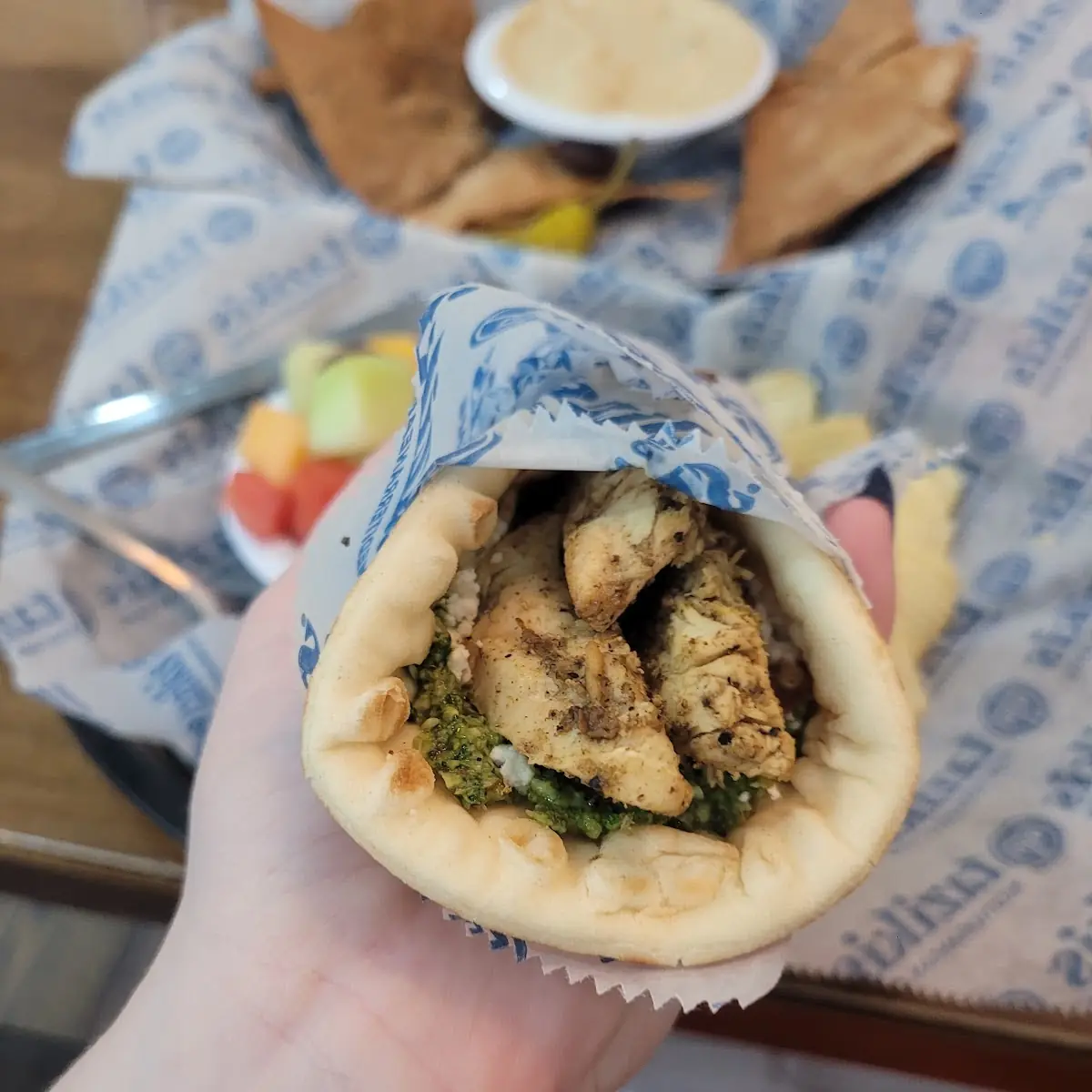 Pesto Chicken Gyro