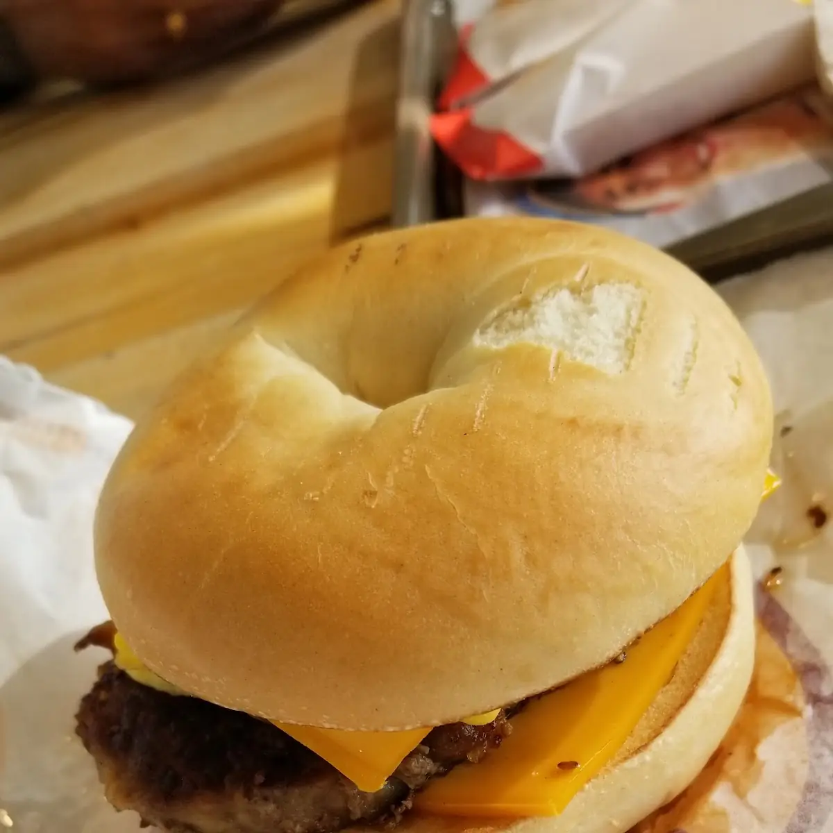 Steak Egg Cheese Bagel