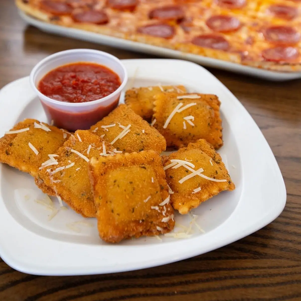 Spicy Toasted Ravioli