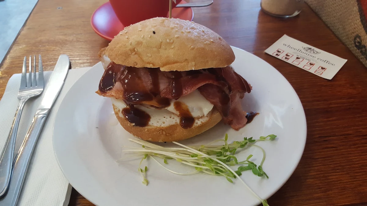 Bacon and Egg Roll, Wheelhouse Coffee