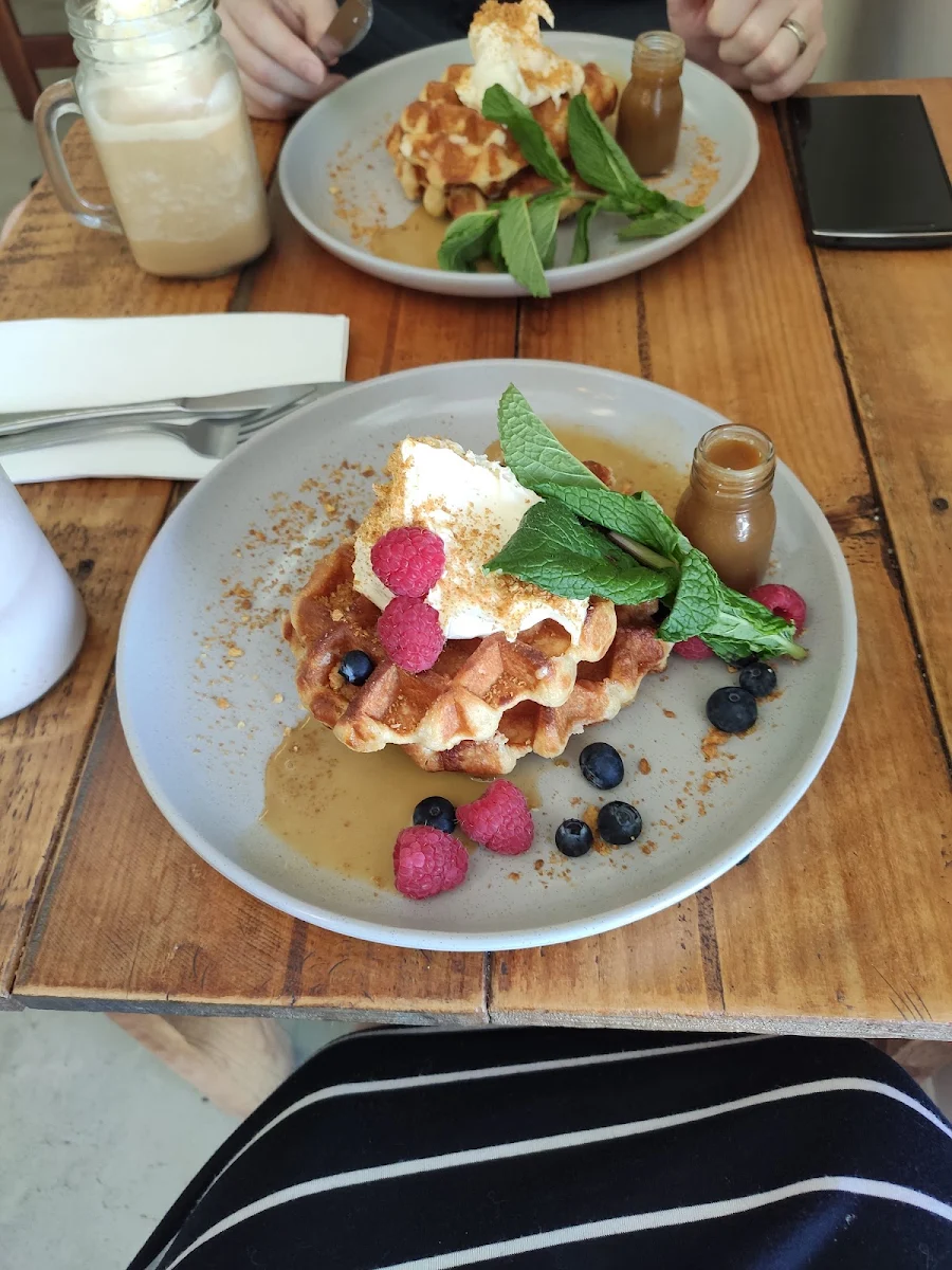 Lemon Meringue Waffles, Wheelhouse Coffee