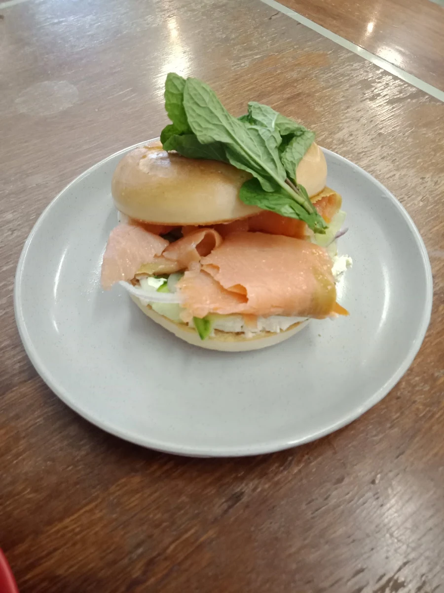 Smoked Salmon Bagel, Wheelhouse Coffee