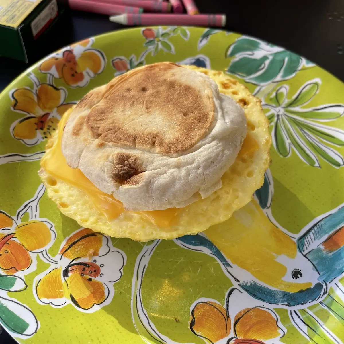 English Muffin Eggs and Cheese
