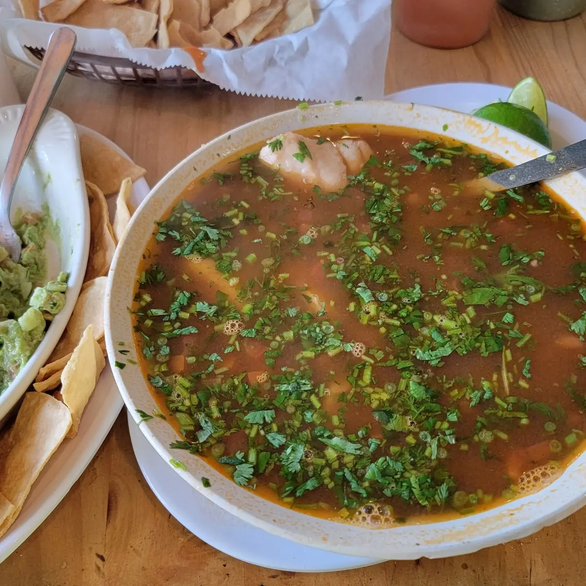 Seafood Soup Fish Shrimp & Octopus