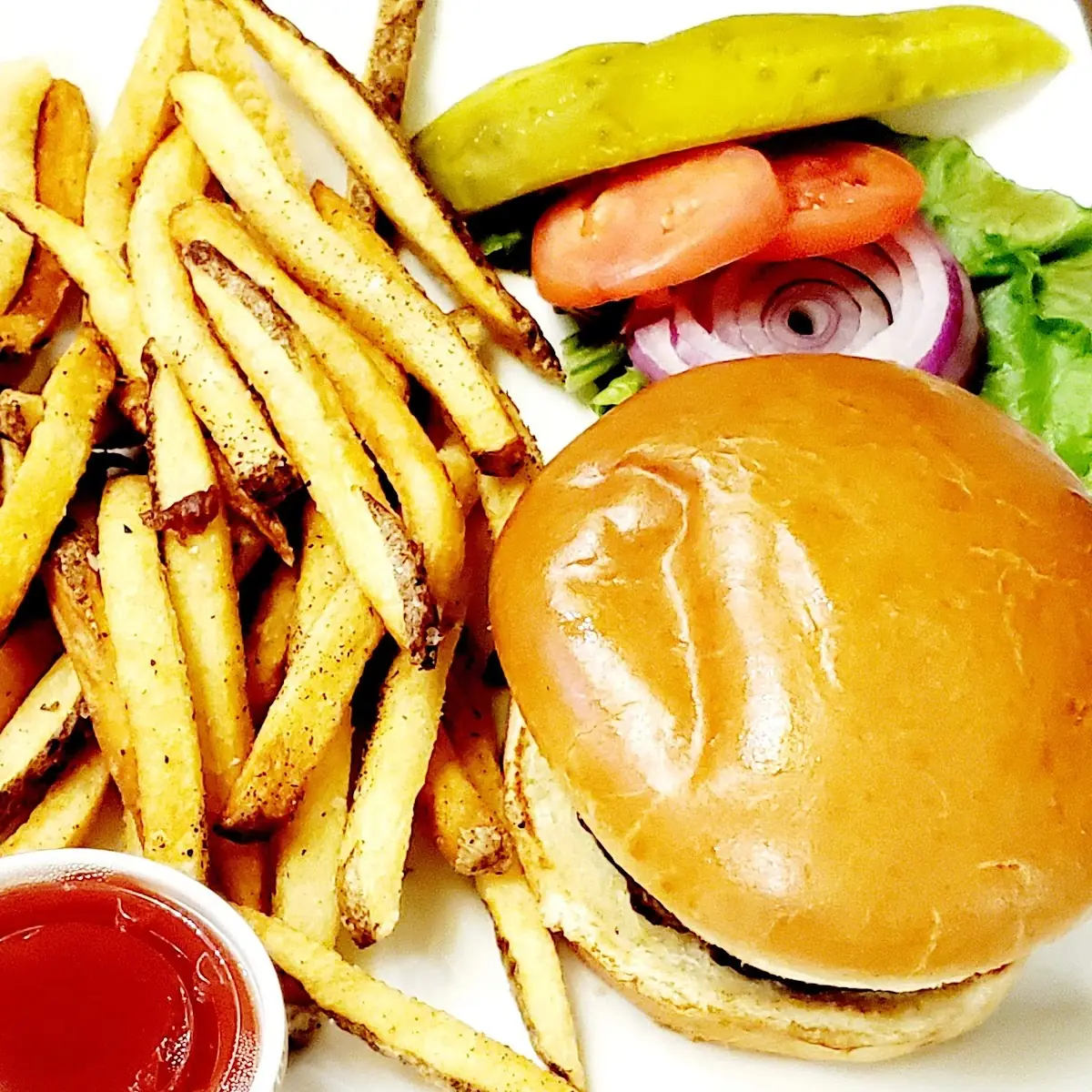 Hamburger and French Fries