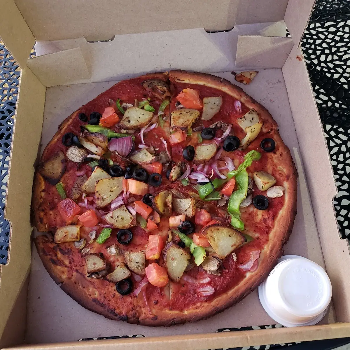 Veggie Pizza Without Cheese