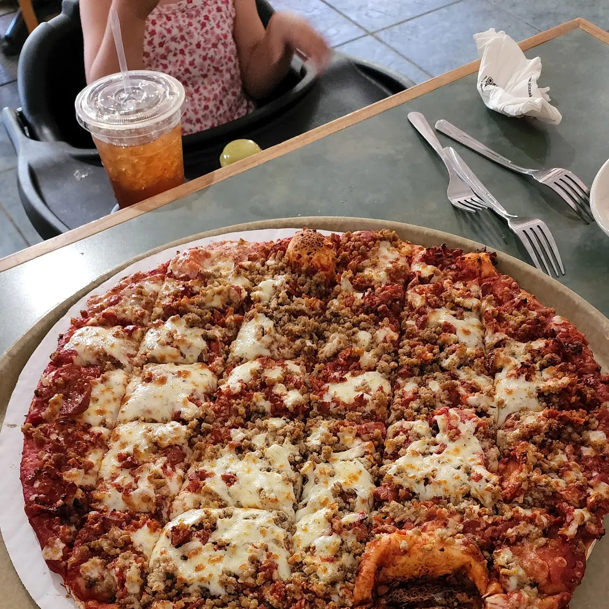 Pepperoni and Sausage Pizza