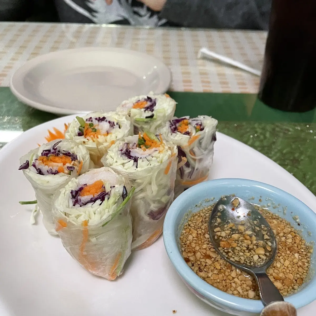 Fresh Spring Rolls with Peanut Sauce