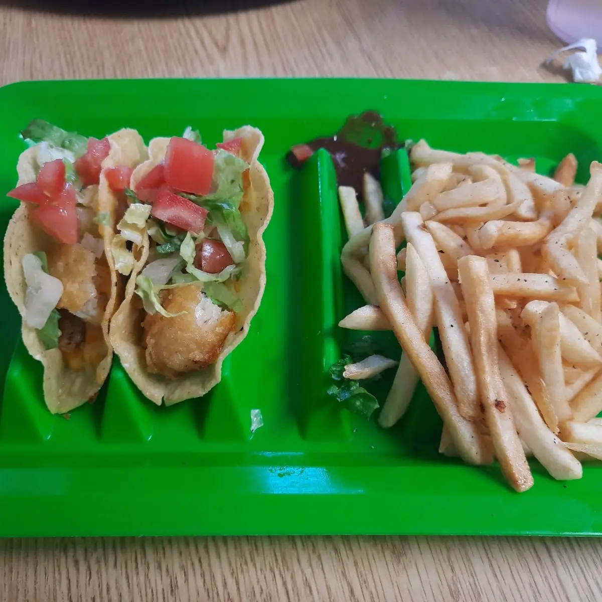 Fish Tacos with Fries