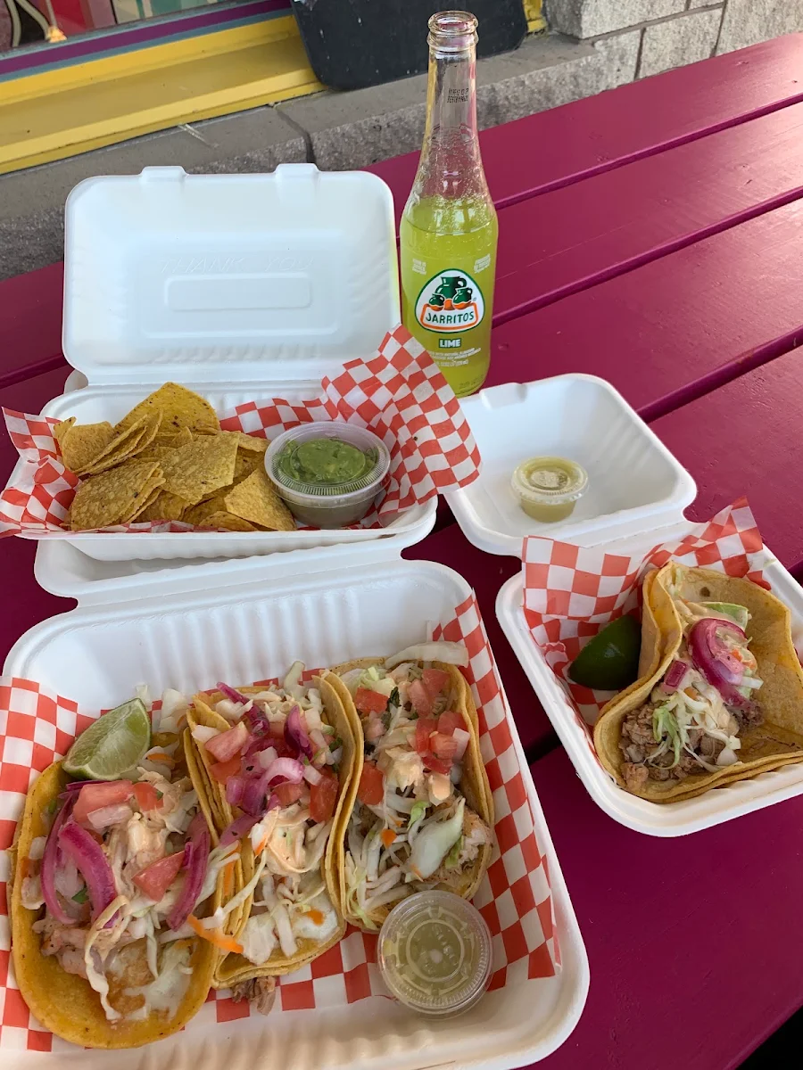 Fish Taco and Chicken Taco, Las Chulas Tobermory