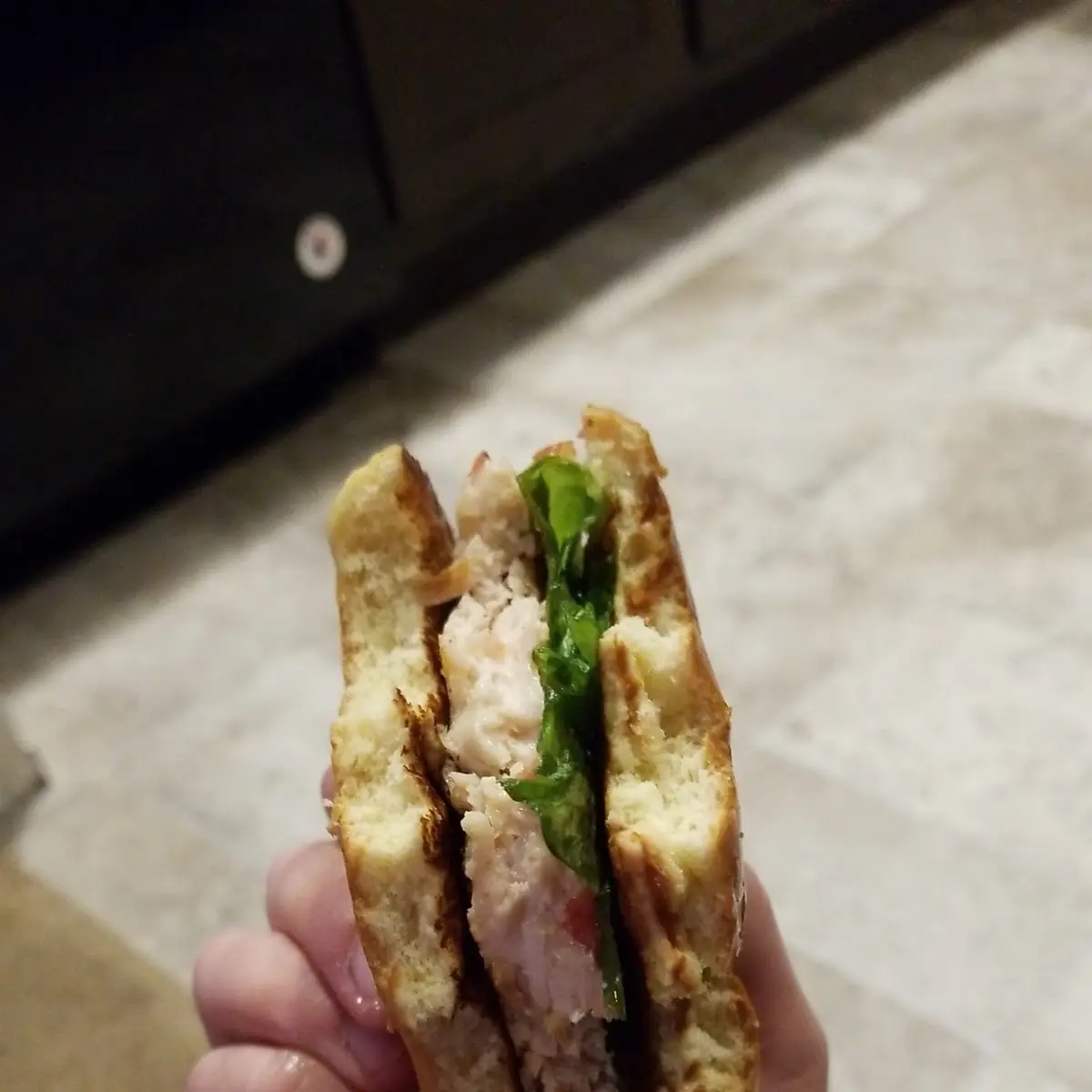 Raw Chicken Sandwich