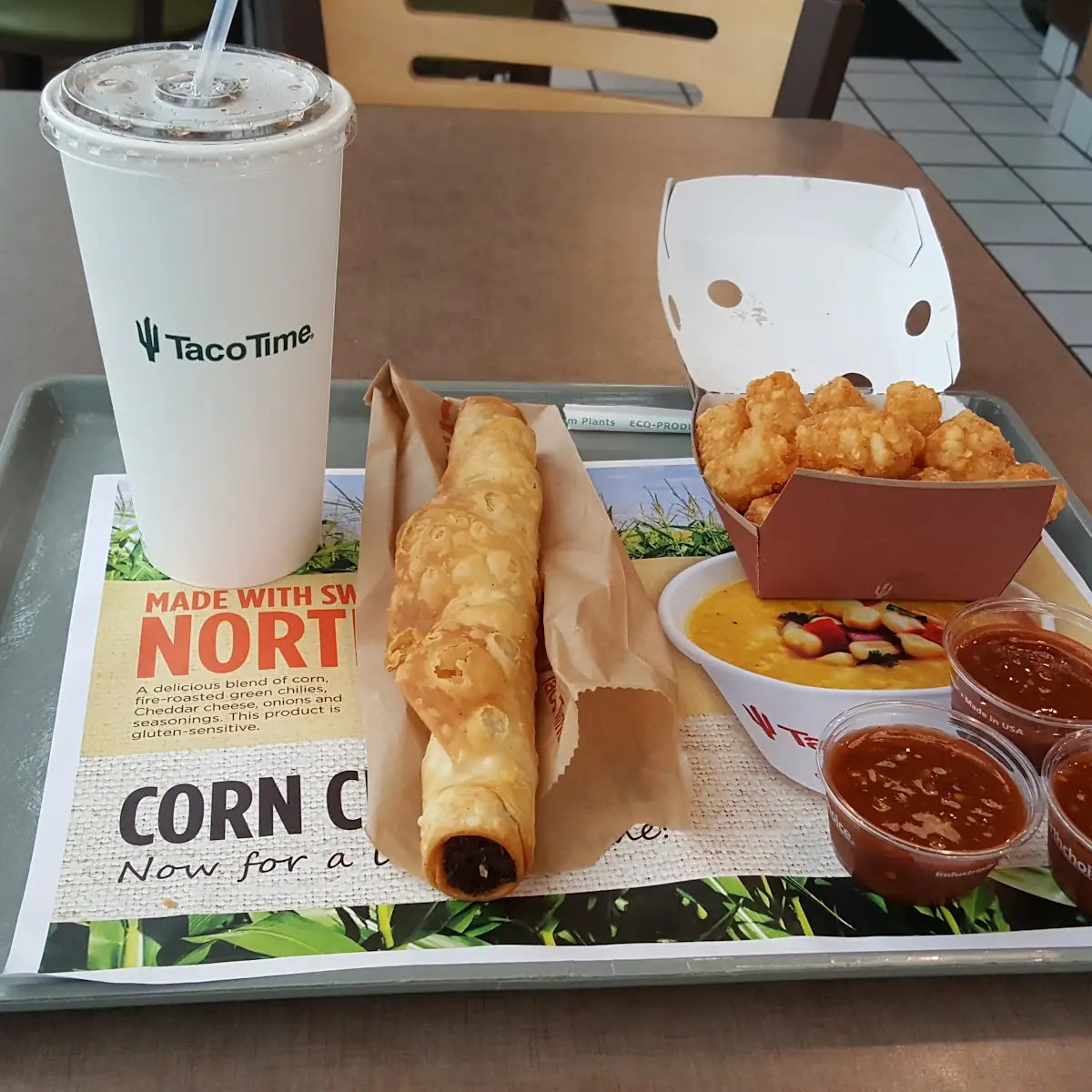 Crispy Beef Burrito Combo