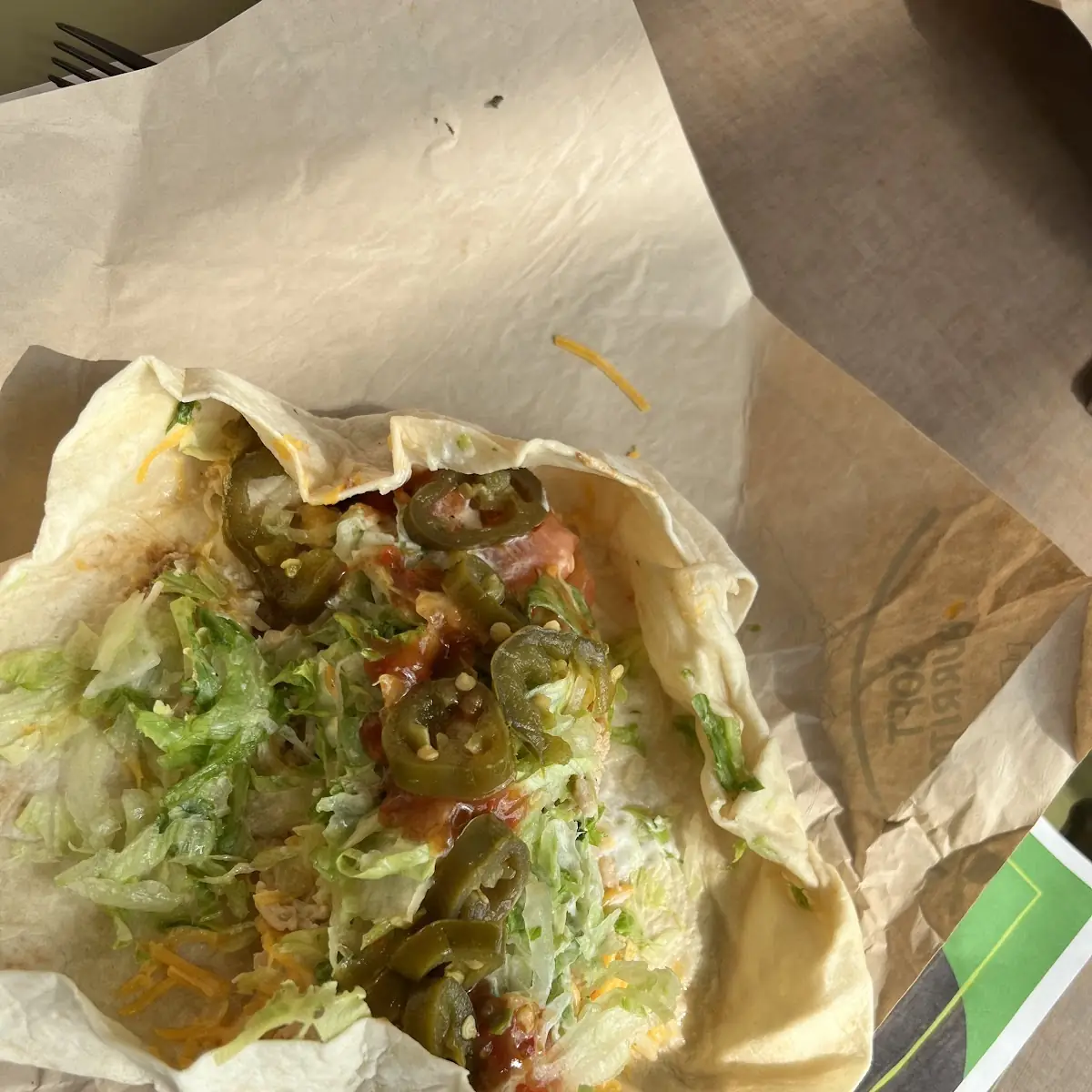 Soft Chicken Burrito