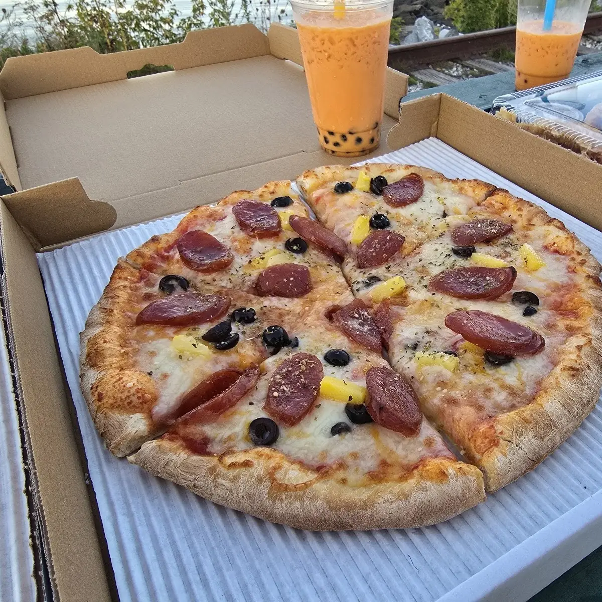 Thai Sausage Pizza