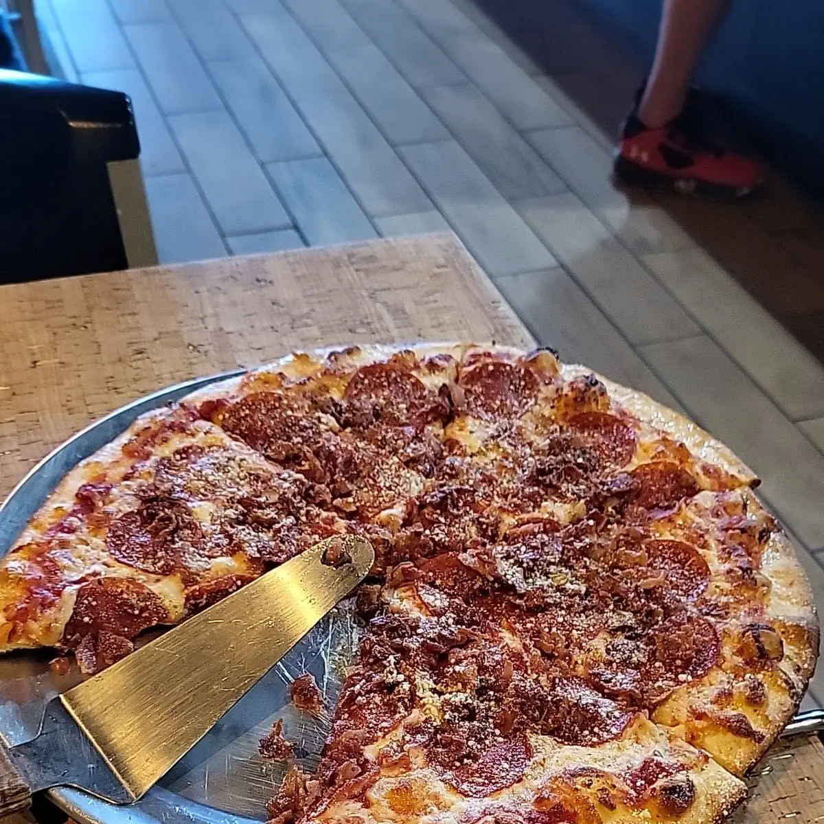 Bacon and Pepperoni Pizza
