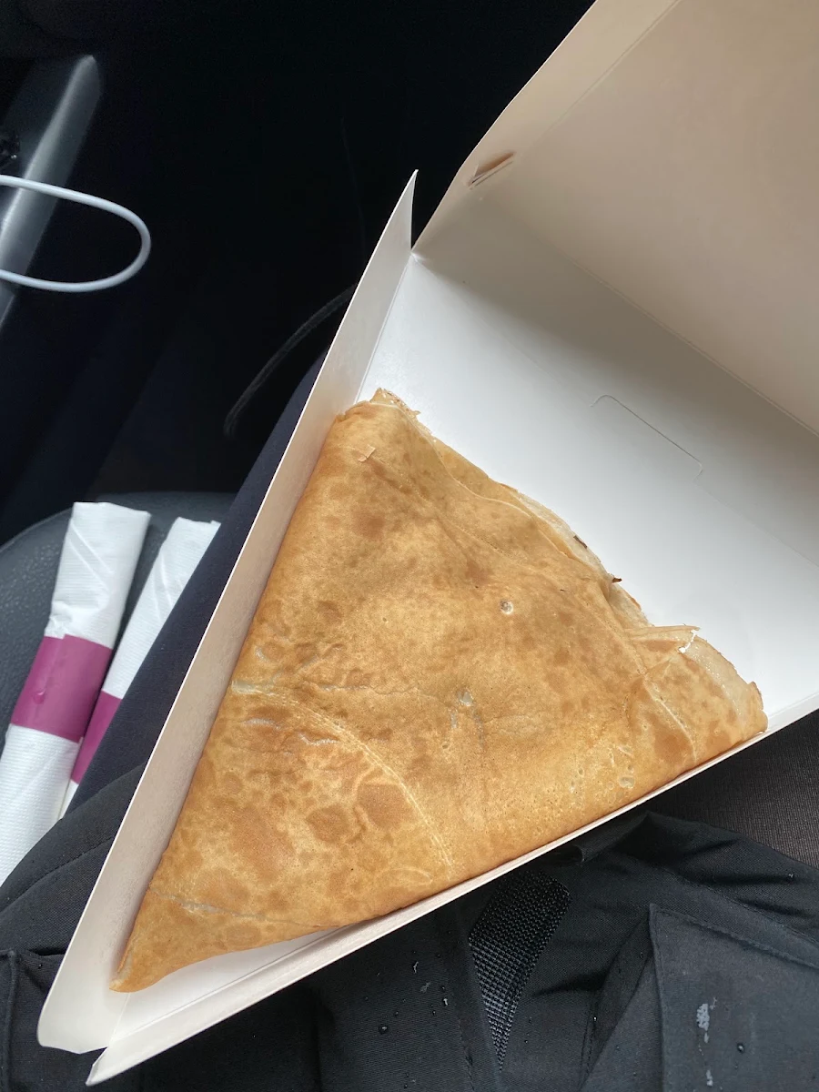 Pear & Salted Caramel Crepe, Café Crêpe Express