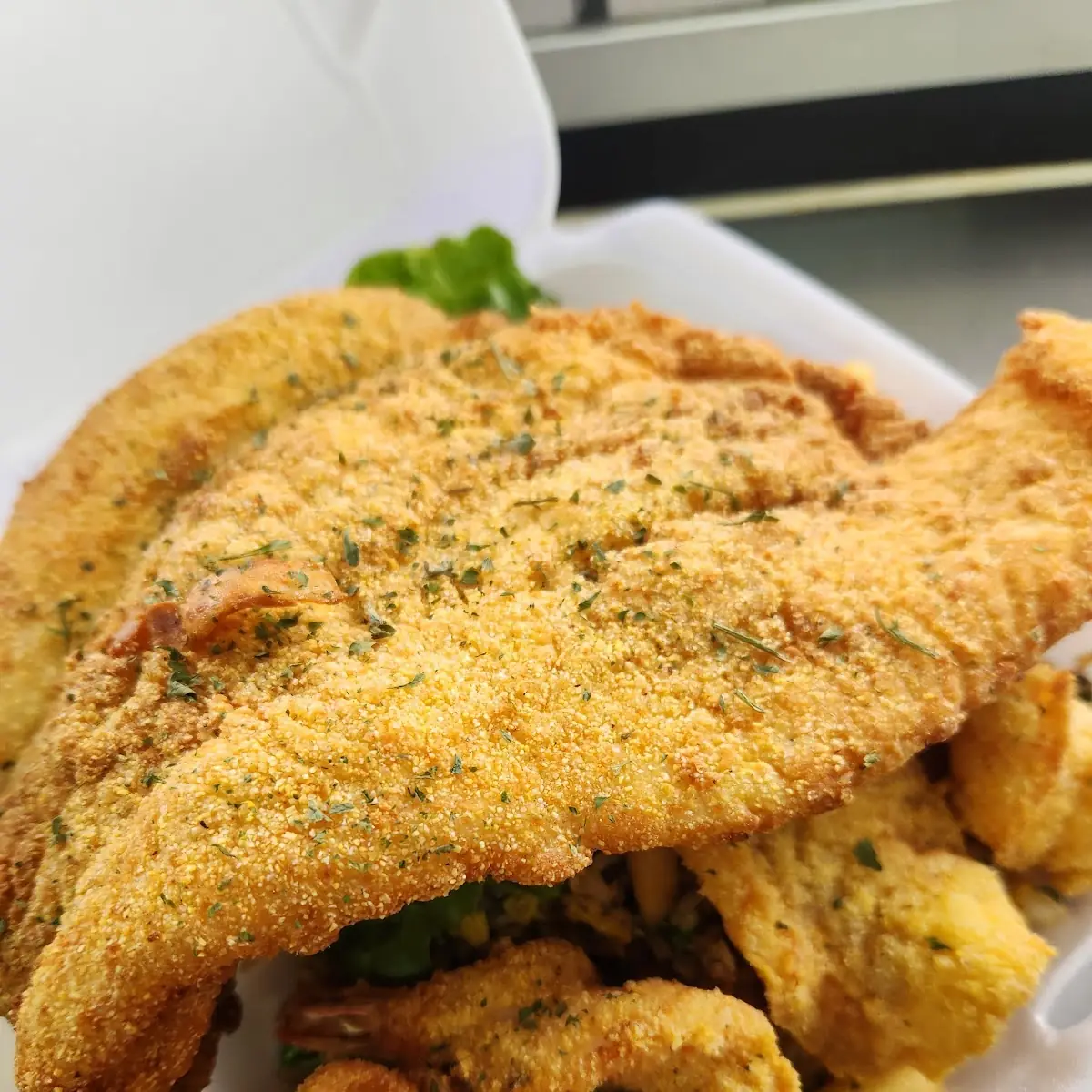 Filete Camarones Empanizados