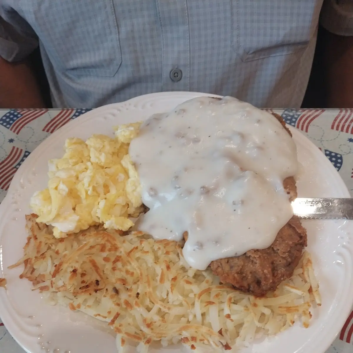 Chicken Fried Steak and Eggs
