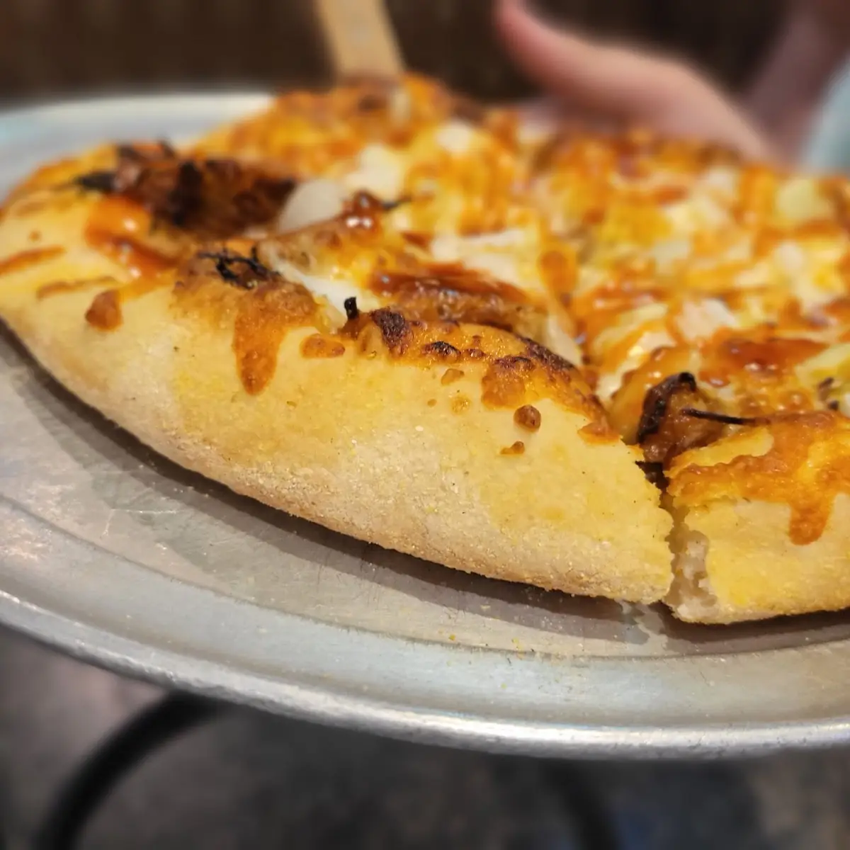 Pork Mac and Cheese Pizza