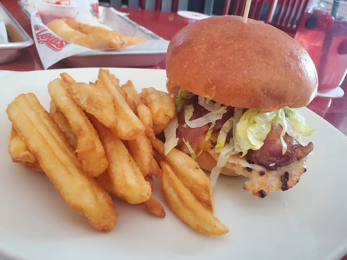 Clubhouse Sandwich with Fries, St. Louis Bar & Grill
