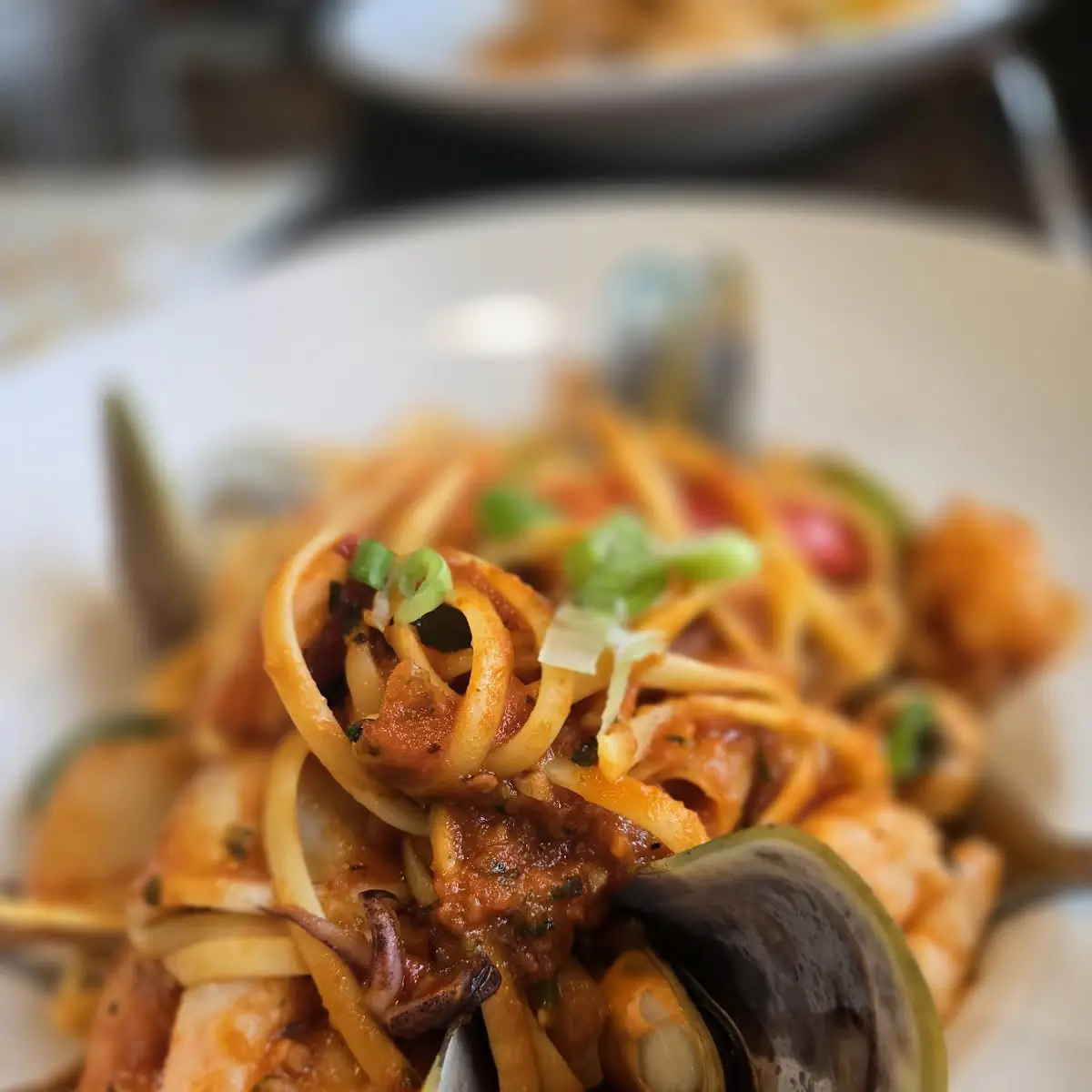 Seafood Fettuccine Carbonara