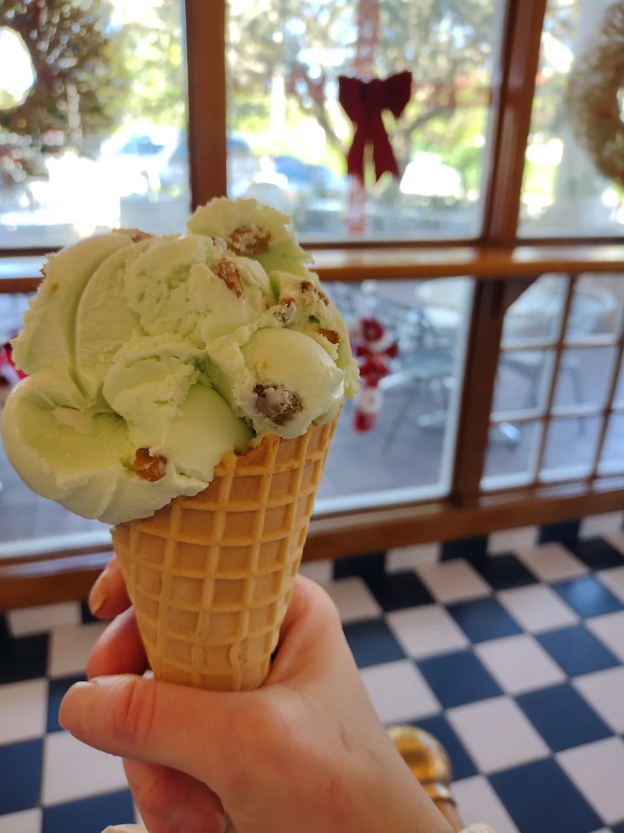Pistachio Waffle Cone