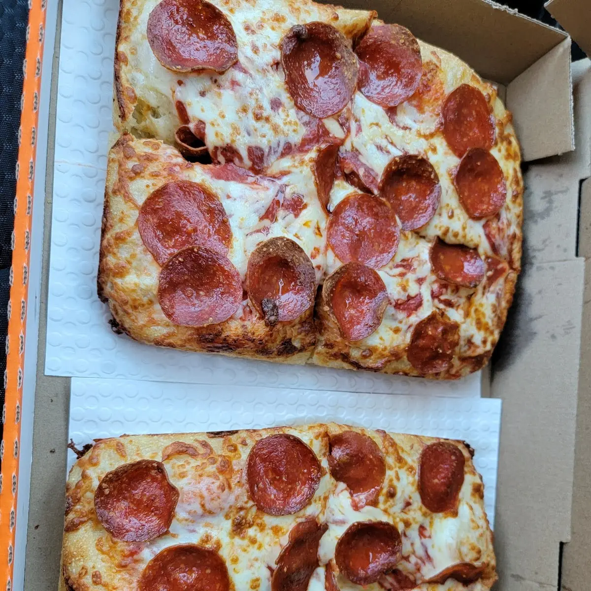 Pepperoni Detroit Style Deep Dish