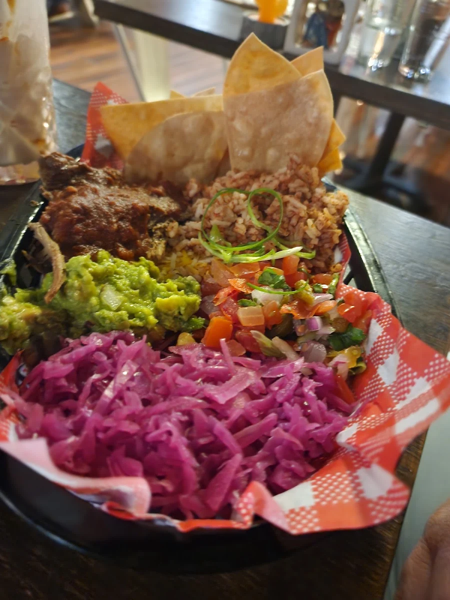 Pulled Pork Burrito Bowl, El Chapos Taqueria