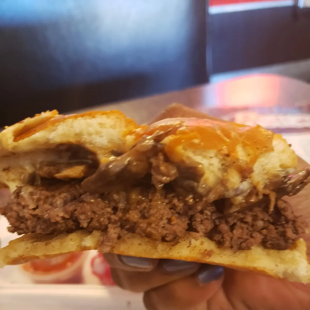 Open Faced Chili Cheese Burger