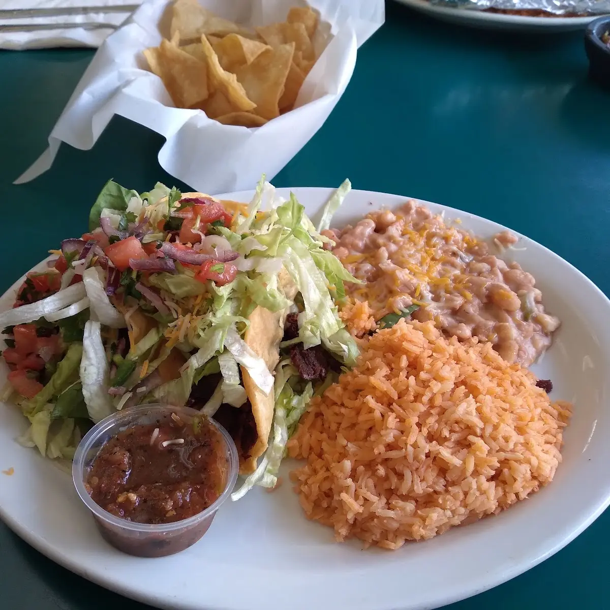 Tacos De Asada Rice Beans