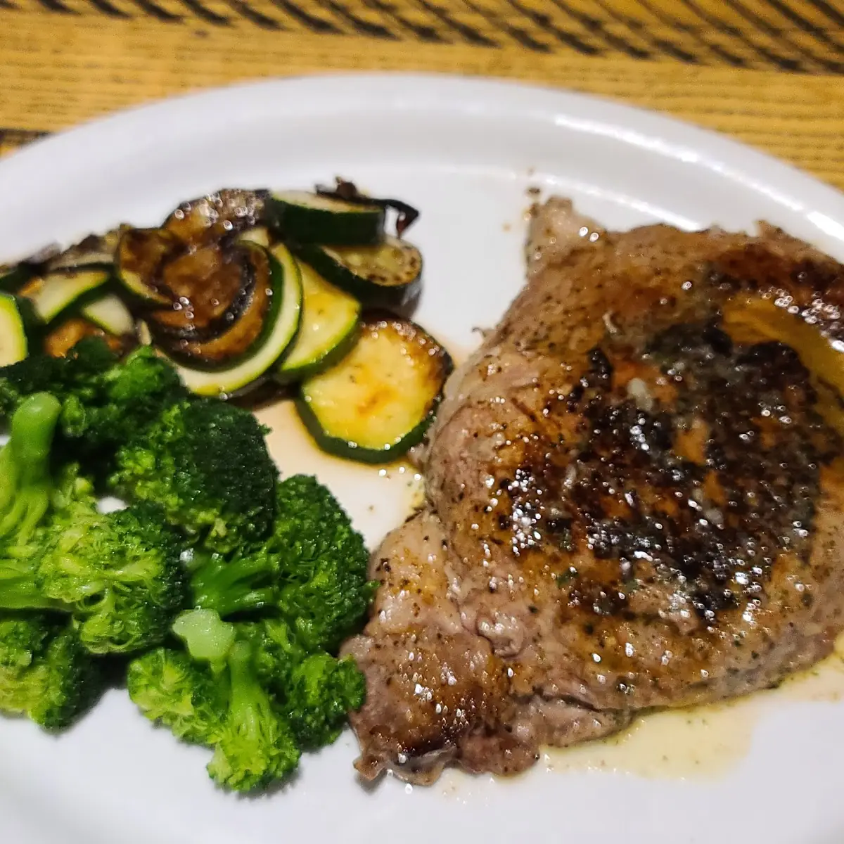 Ribeye Steak Broccoli Zucchini