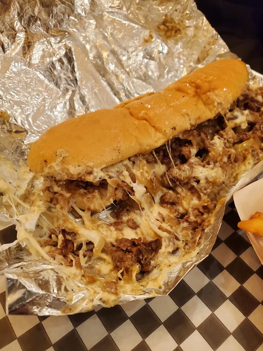 Cheese Steak Burger Combo