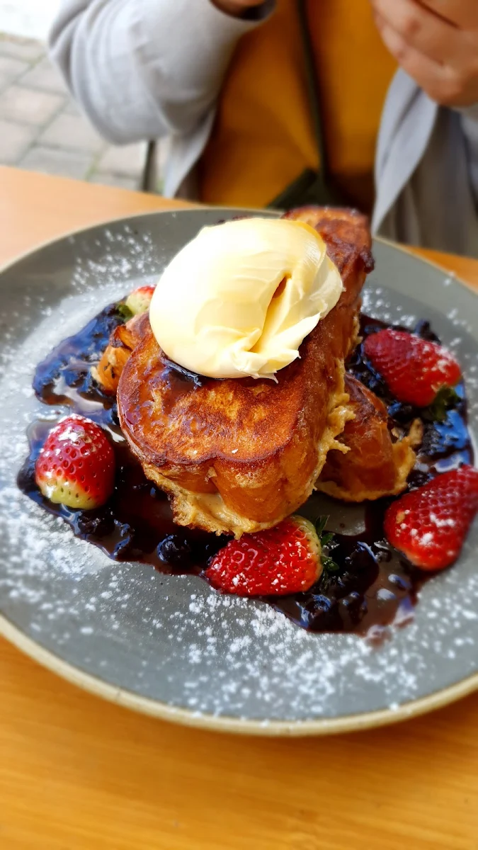 Coconut Raspberry French Toast, Common Grounds Corner