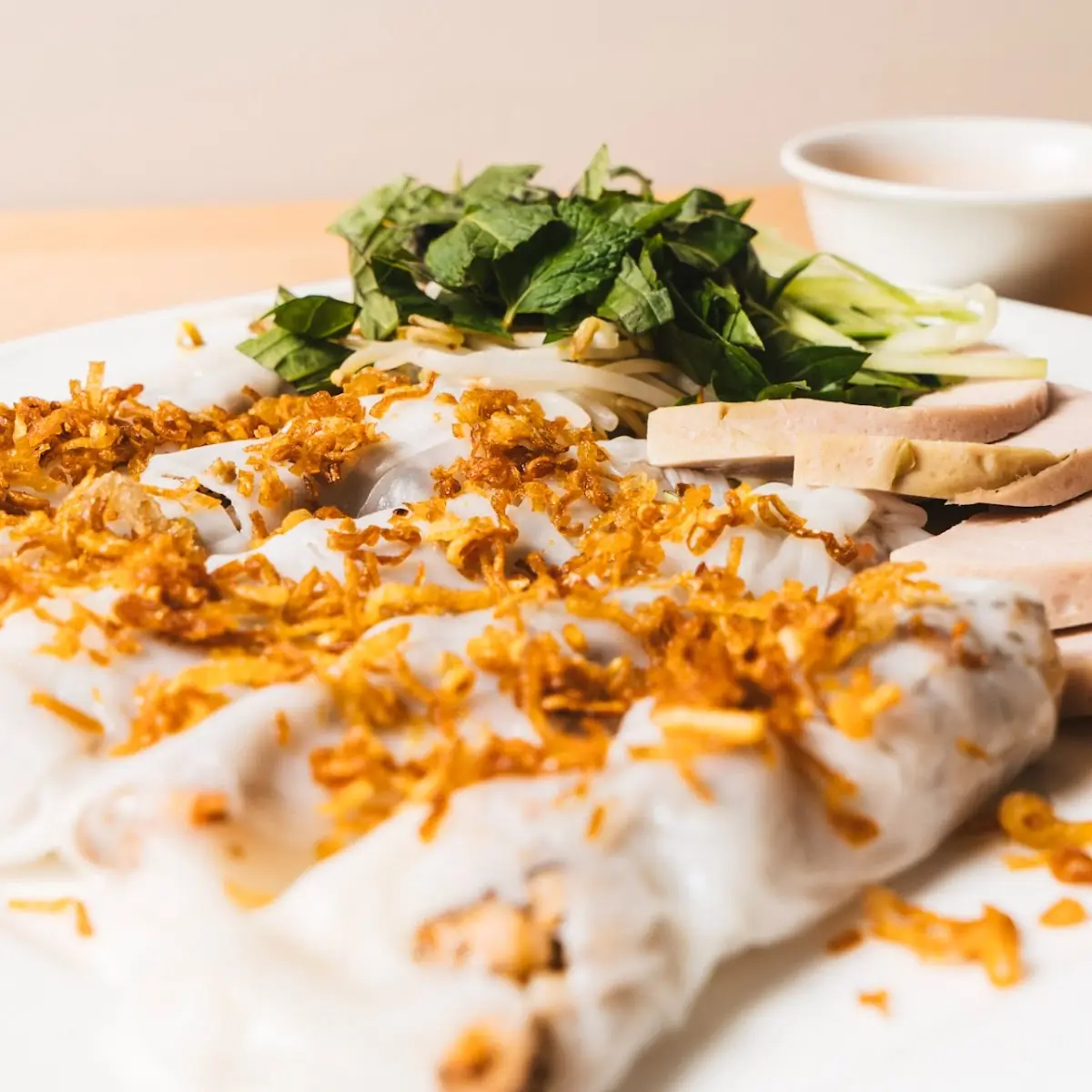 Steamed Rice Rolls Bánh Cuốn