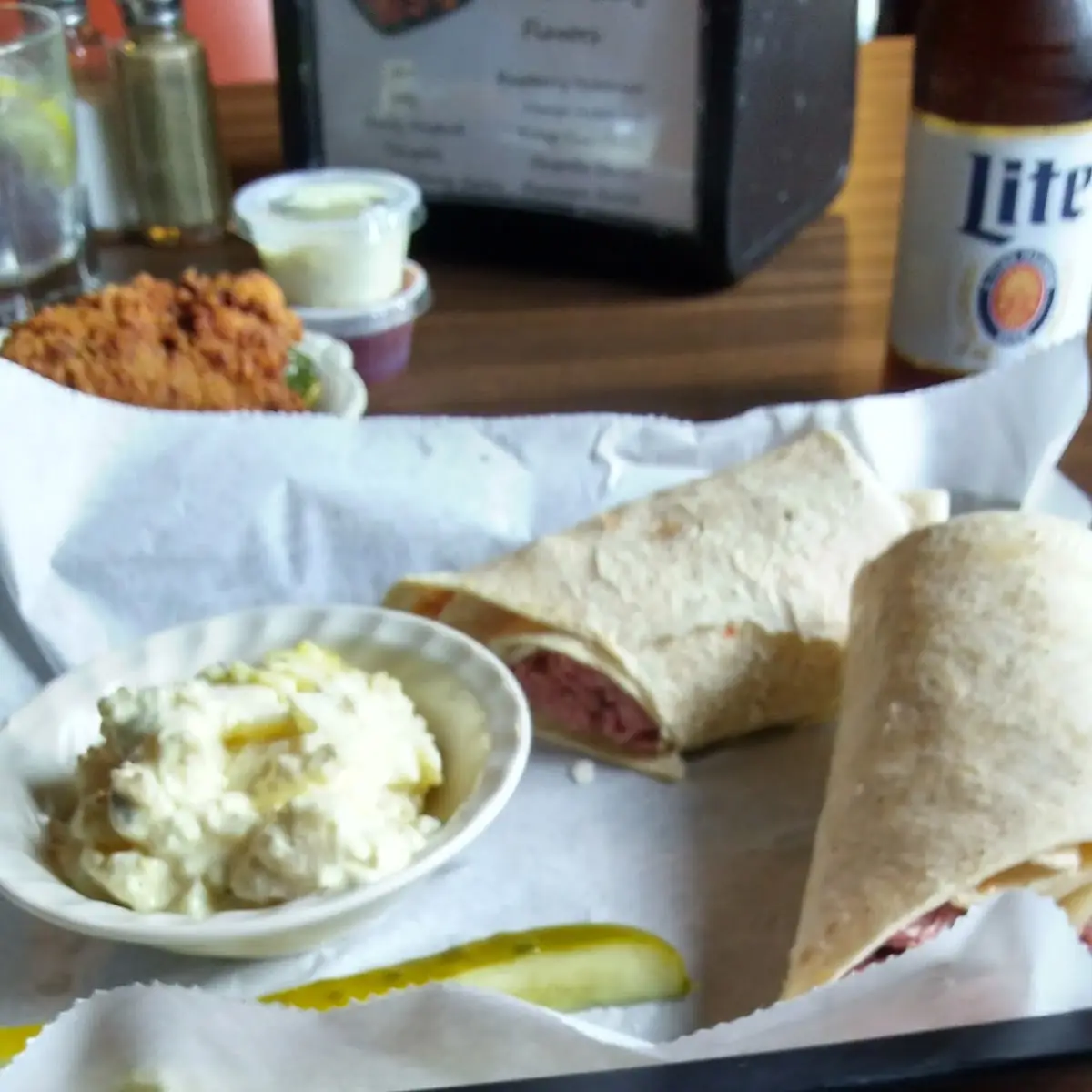 Wrap with Potato Salad