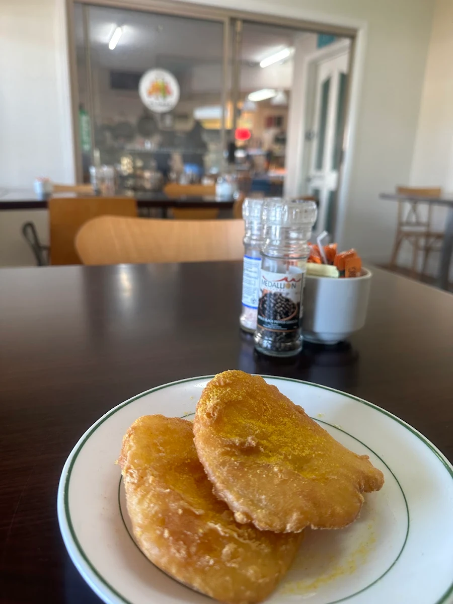 Potato Scallops, The Gravy Train Cafe