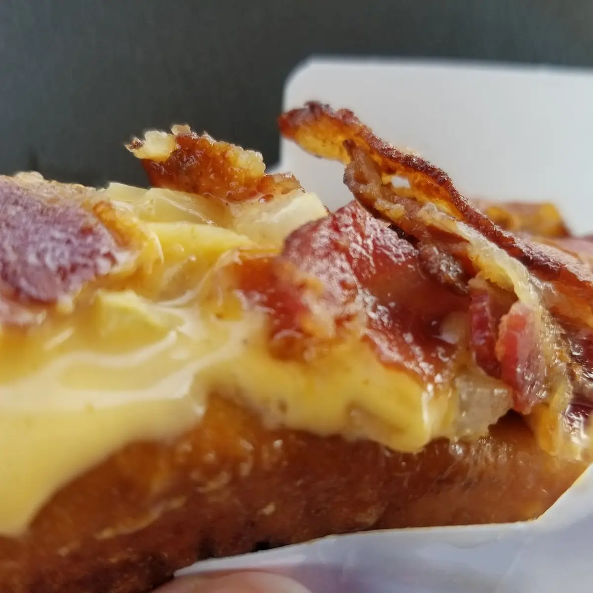 Cheesy Bacon Pretzel Dog