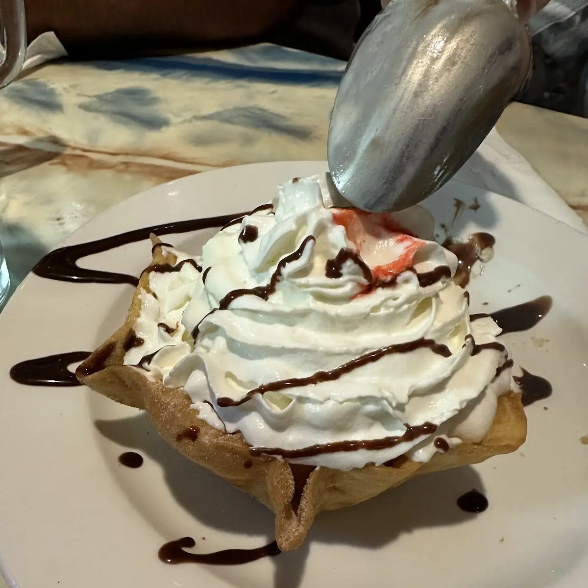 V #8. Quesadilla with Mushrooms & Cheese, Lettuce, Sour Cream & Refried Pinto Beans on the Side