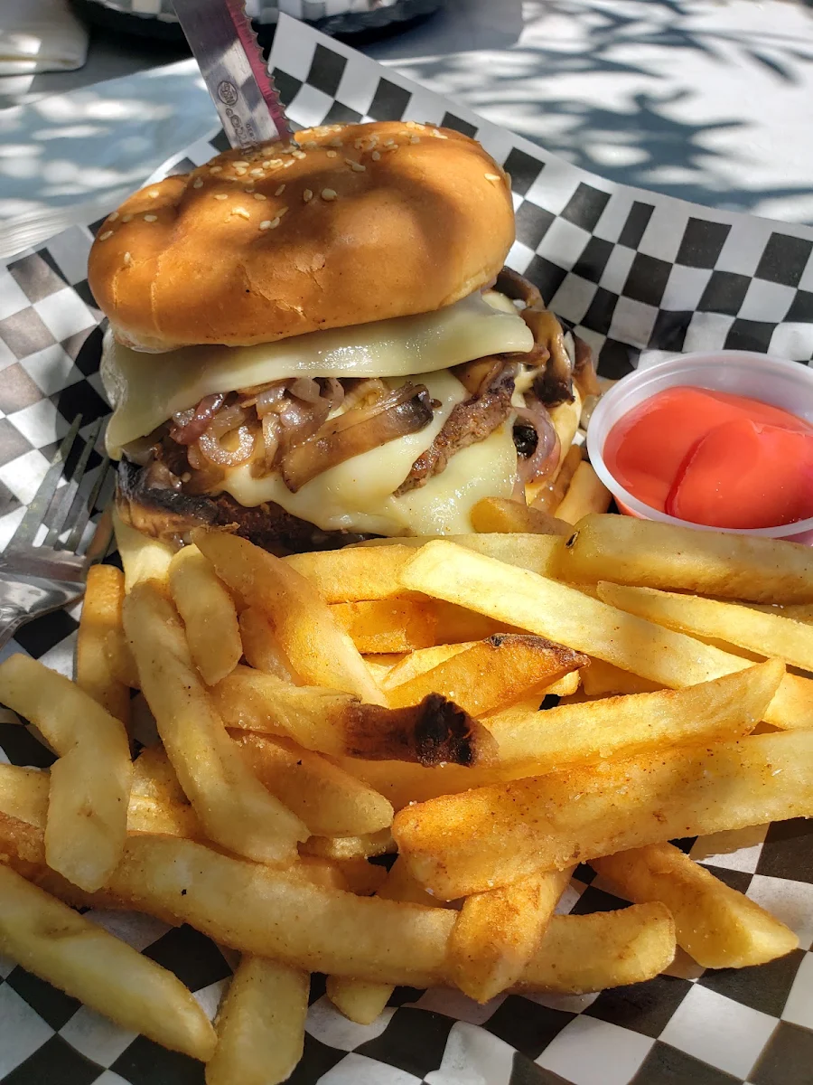 Mushroom Swiss Burger