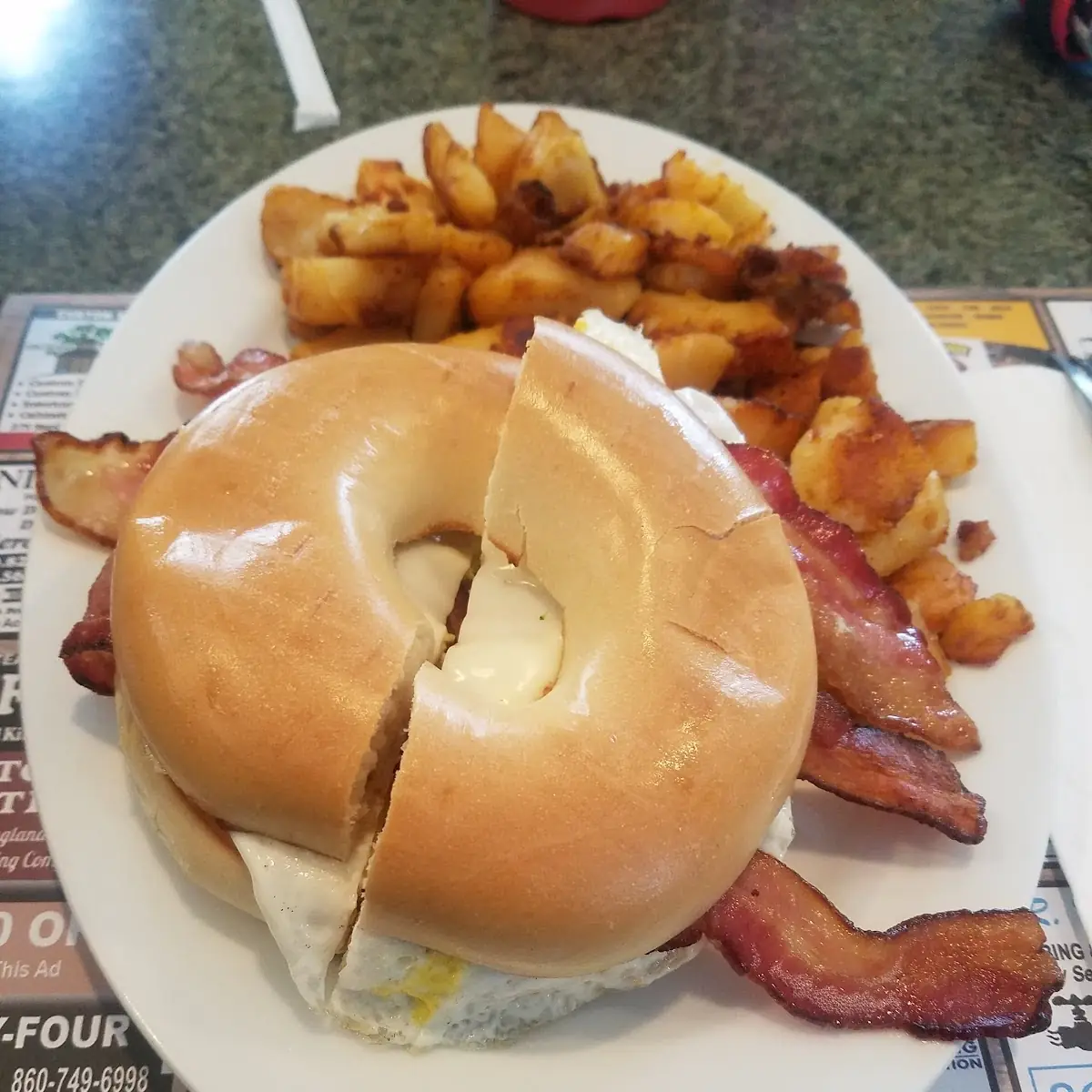 Bacon Egg and Cheese on Bagel
