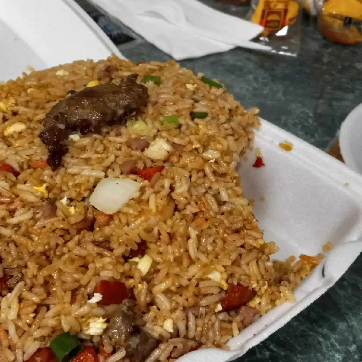 House Fried Rice with Teriyaki Wings