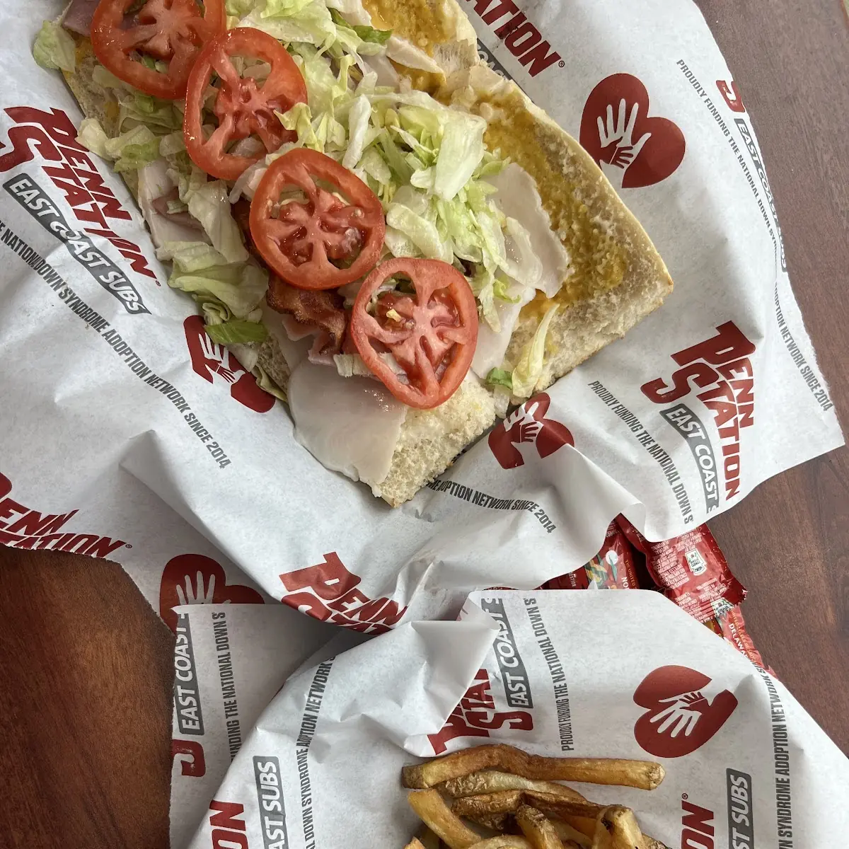 Ham &Swiss and Fries