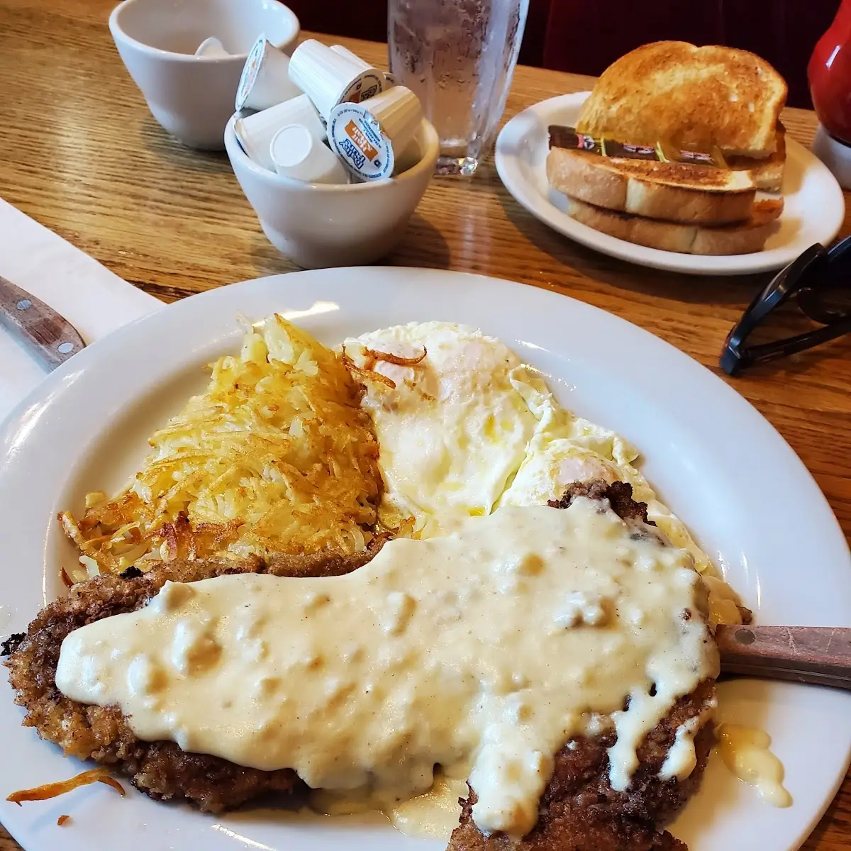 Country Fried Steak and Eggs