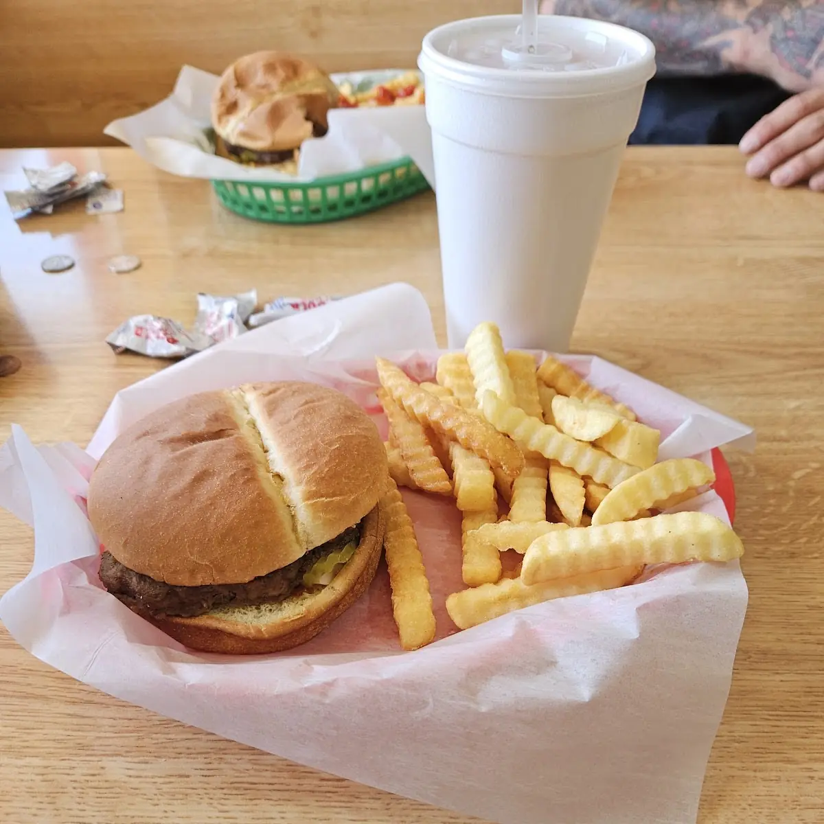 Burger and Fries
