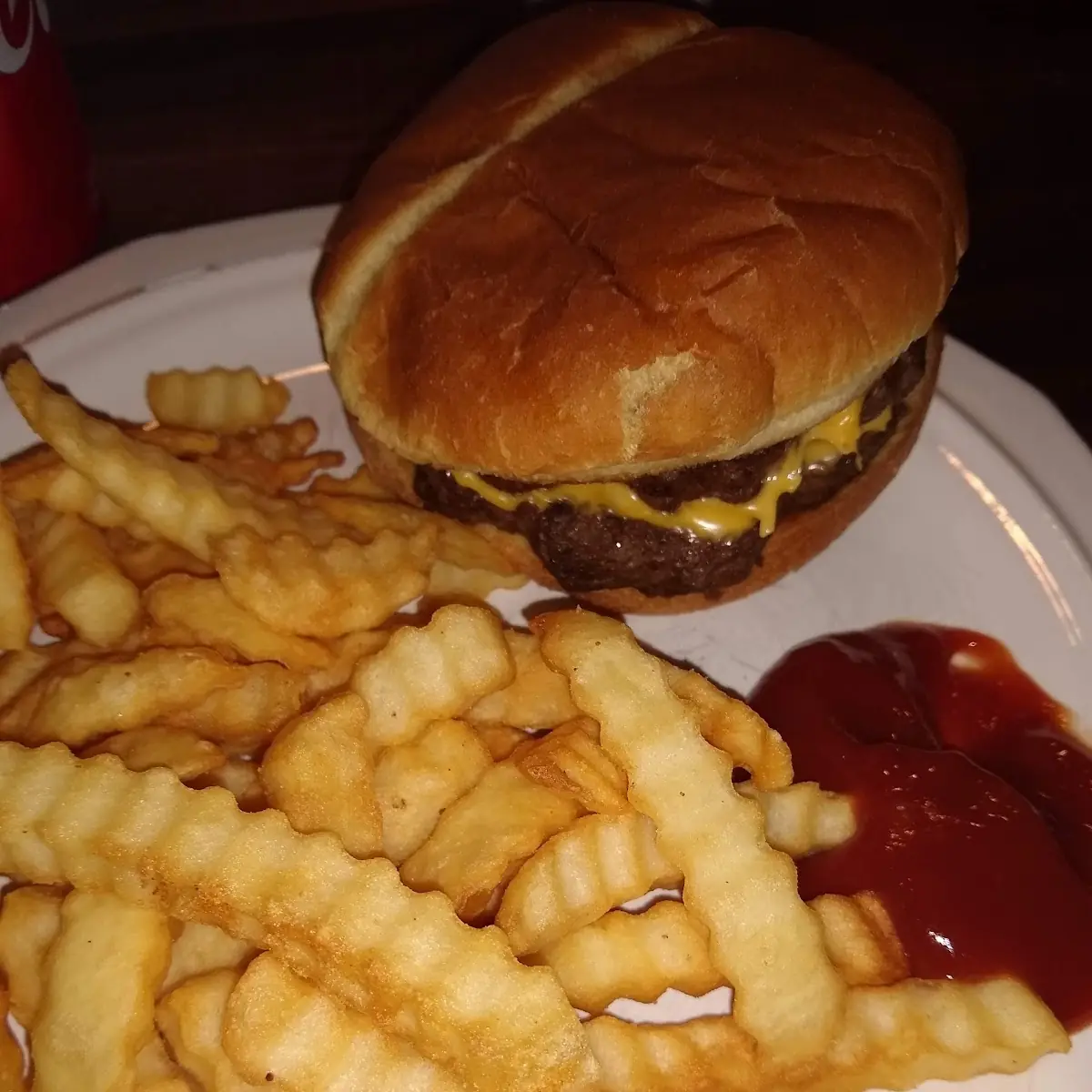 Double Jumbo with Cheese and Medium Fries